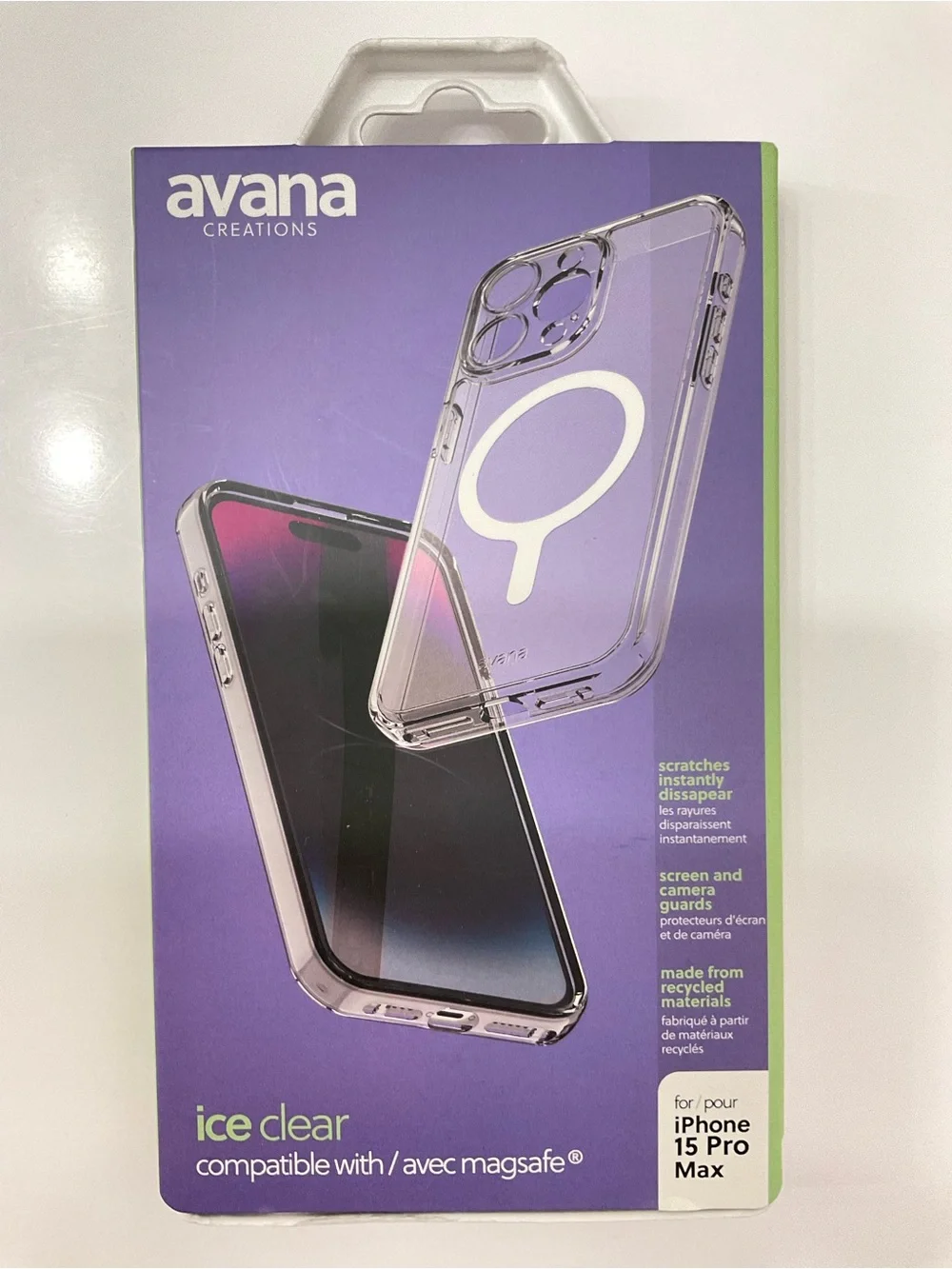 NIB Avana Creation Ice Clear MagSafe Compatible Case for iPhone 15 Pro Max